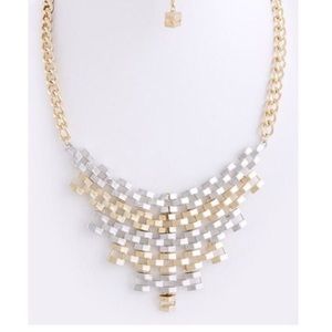 Two Tone Bib Necklace